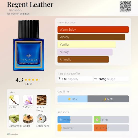 Thameen London Regent Leather Extrait